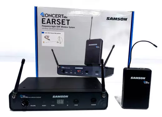 Samson - Concert 88 Earset 16-Channel True Diversity UHF Wireless System with SE10 Earset Microphone - K-Band
